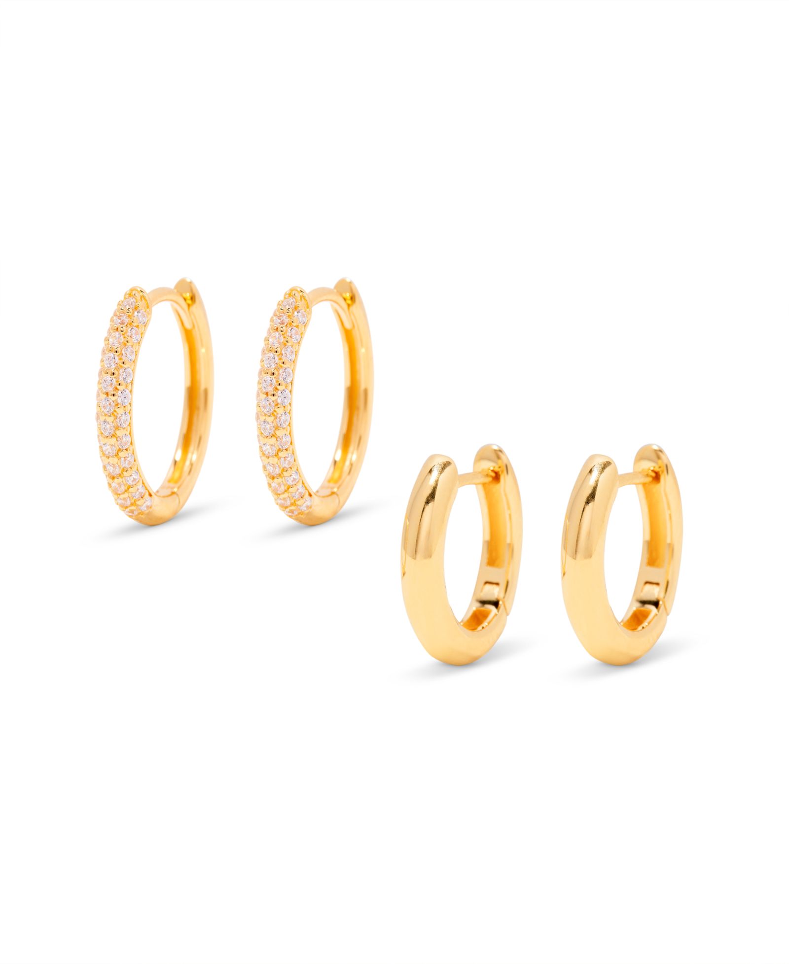 brook & york "14k Gold" Cecile Cubic Zirconia Earring Set, 4 Piece