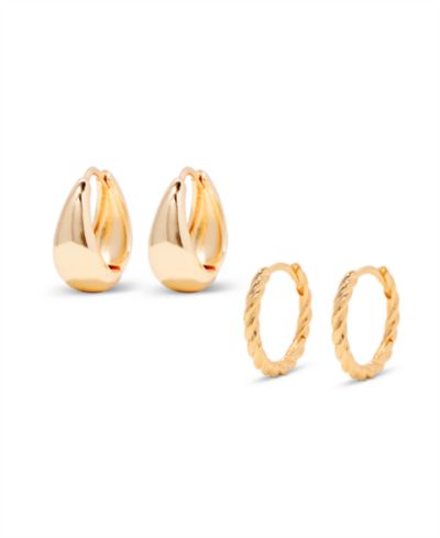 Набор сережек brook & york Lottie, 4 шт. 14k Gold