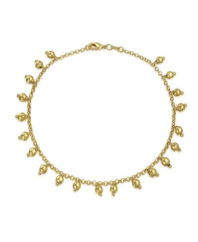 Bling Jewelry Браслет-нога Pattilu Indian Paayal Jhanjar Gold Plated