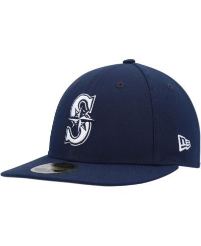 Кепка New Era для мужчин, темно-синяя Seattle Mariners Oceanside Low Profile 59FIFTY Fitted
