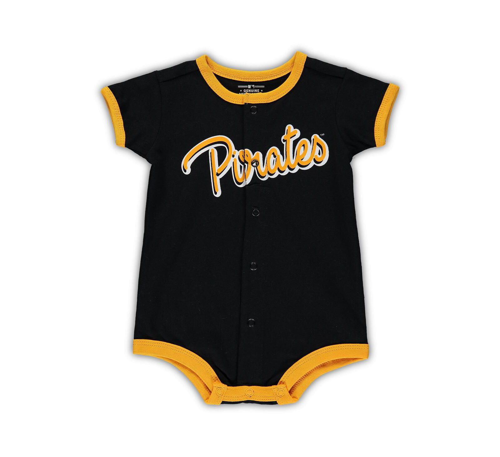 Outerstuff Ромпер Pittsburgh Pirates полосатый для новорожденных и младенцев
