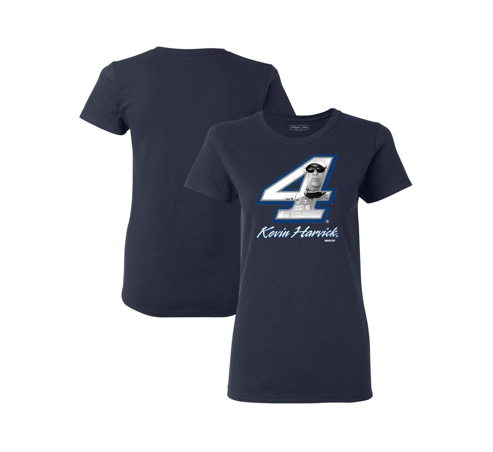 Женская футболка Stewart-Haas Racing Team Collection Navy Kevin Harvick Driver