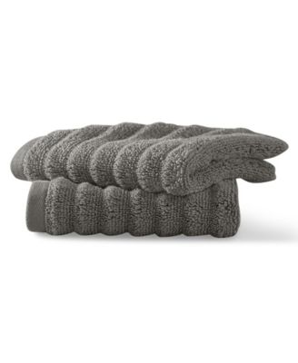 Blue Loom Mason 100% Cotton Low Twist 2 Piece Washcloth Set, 13" x 13"
