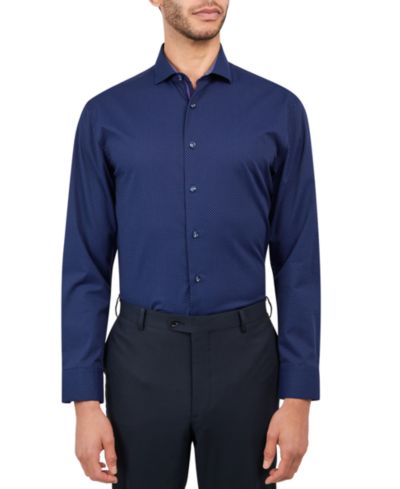 Мужская рубашка Michelsons of London Dot-Print Wrinkle-Free