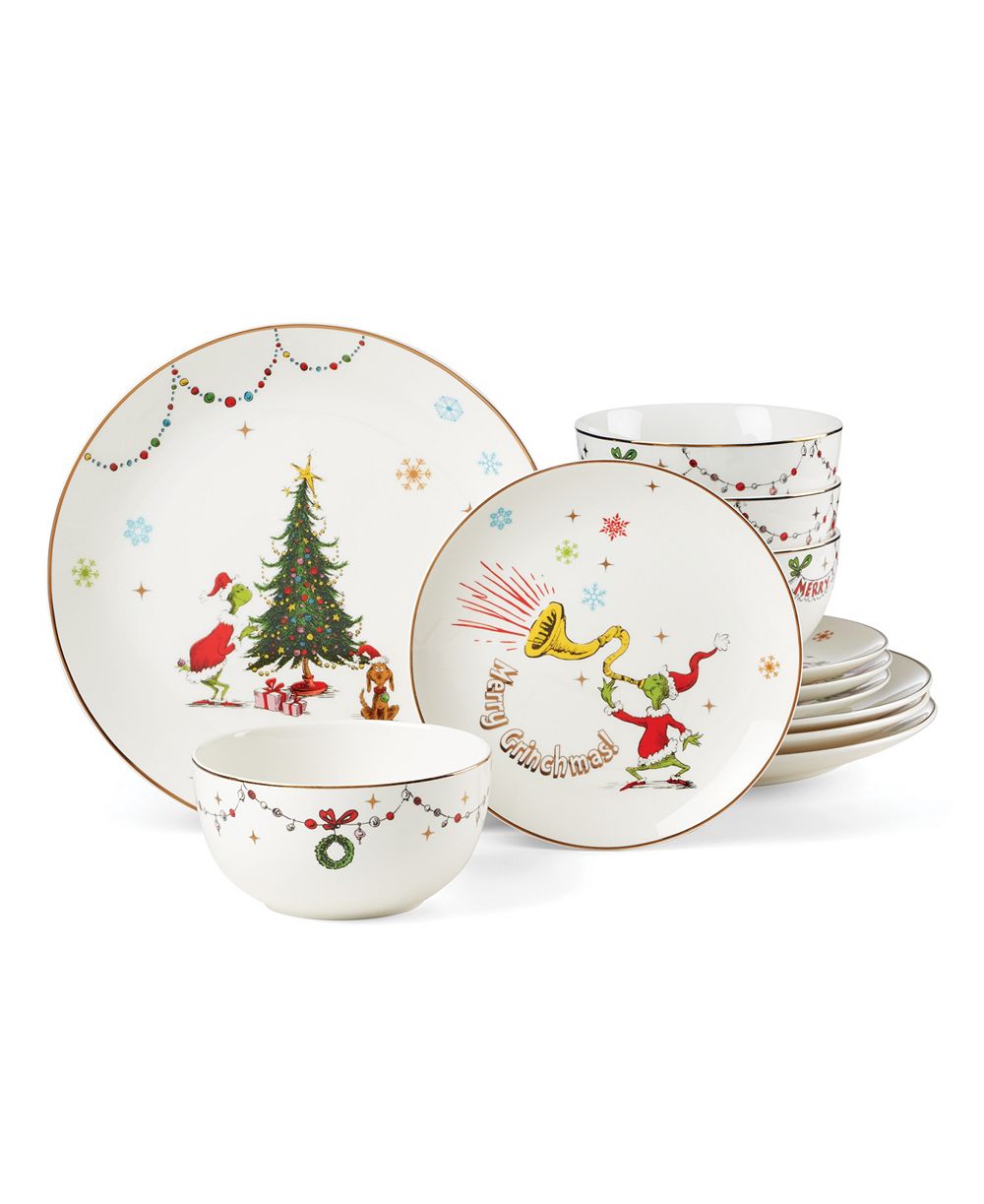 Набор столовой Lenox Merry Grinchmas, 12 предметов, на 4 персоны