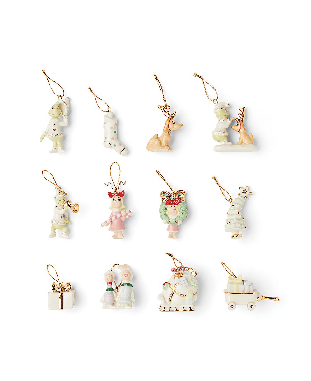 Декоративные мини-украшения Lenox How The Grinch Stole Christmas 12 Piece Mini Ornaments