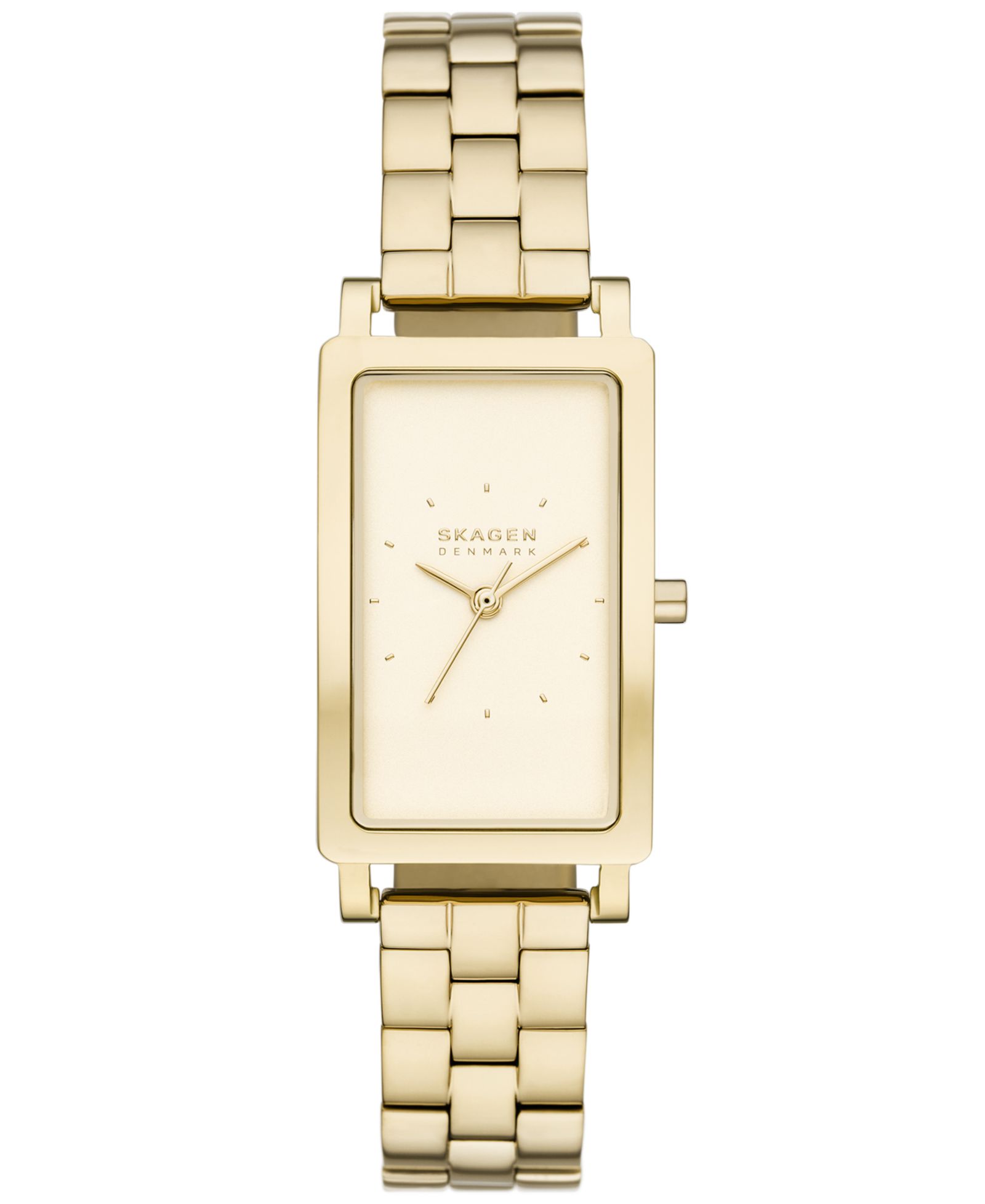 Skagen Женские часы Hagen Quartz Three Hand Gold-Tone Stainless Steel, 22mm
