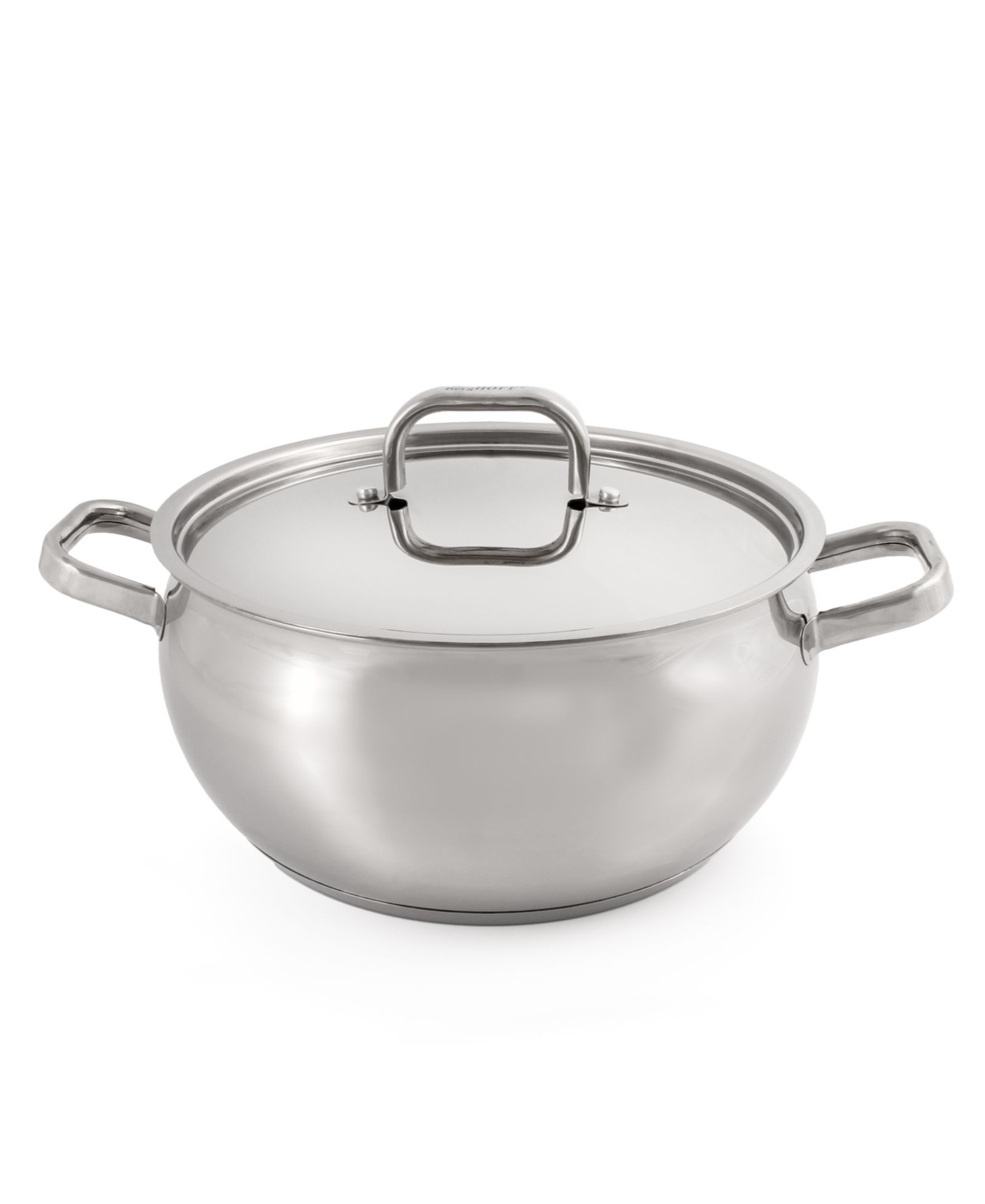 Кастрюля BergHOFF Belly Shape 18/10 Stainless Steel 9.5" с крышкой, 5.5qt.