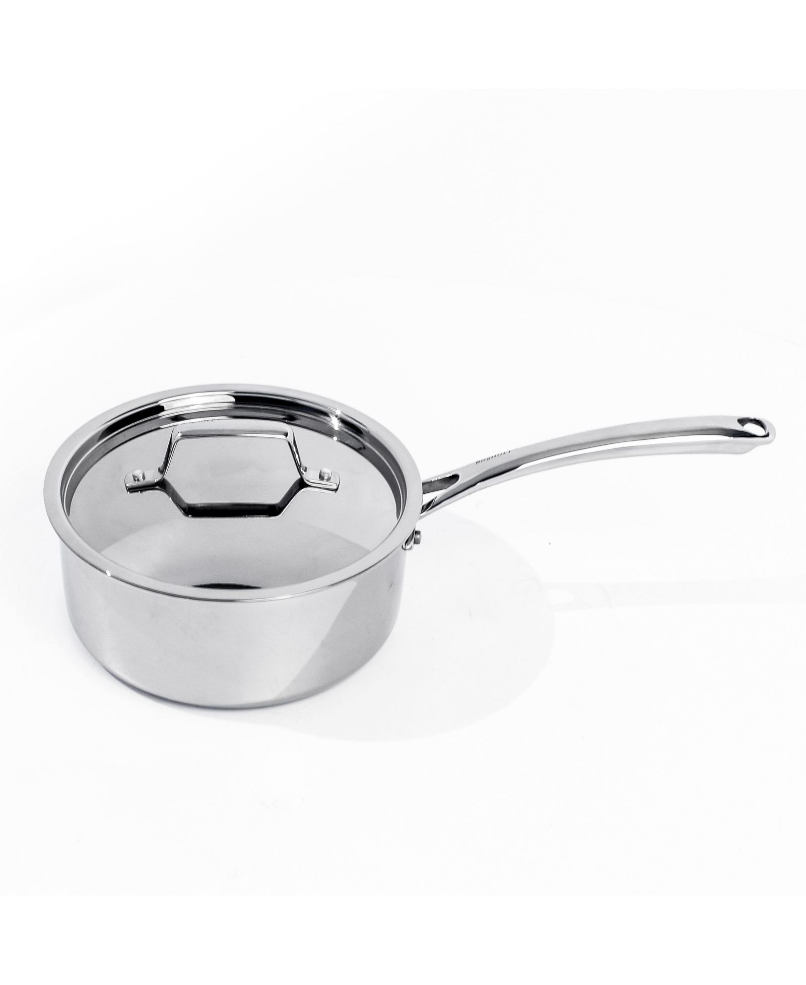 Saucepan BergHOFF Professional Tri-Ply 18/10 Stainless Steel 8", с крышкой из нержавеющей стали, 3.3qt.