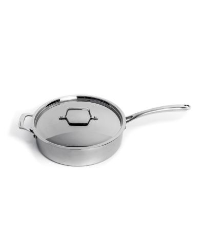 BergHOFF Professional Tri-Ply 18/10 Stainless Steel 11" Saute Pan with SS Lid, 4.6qt.