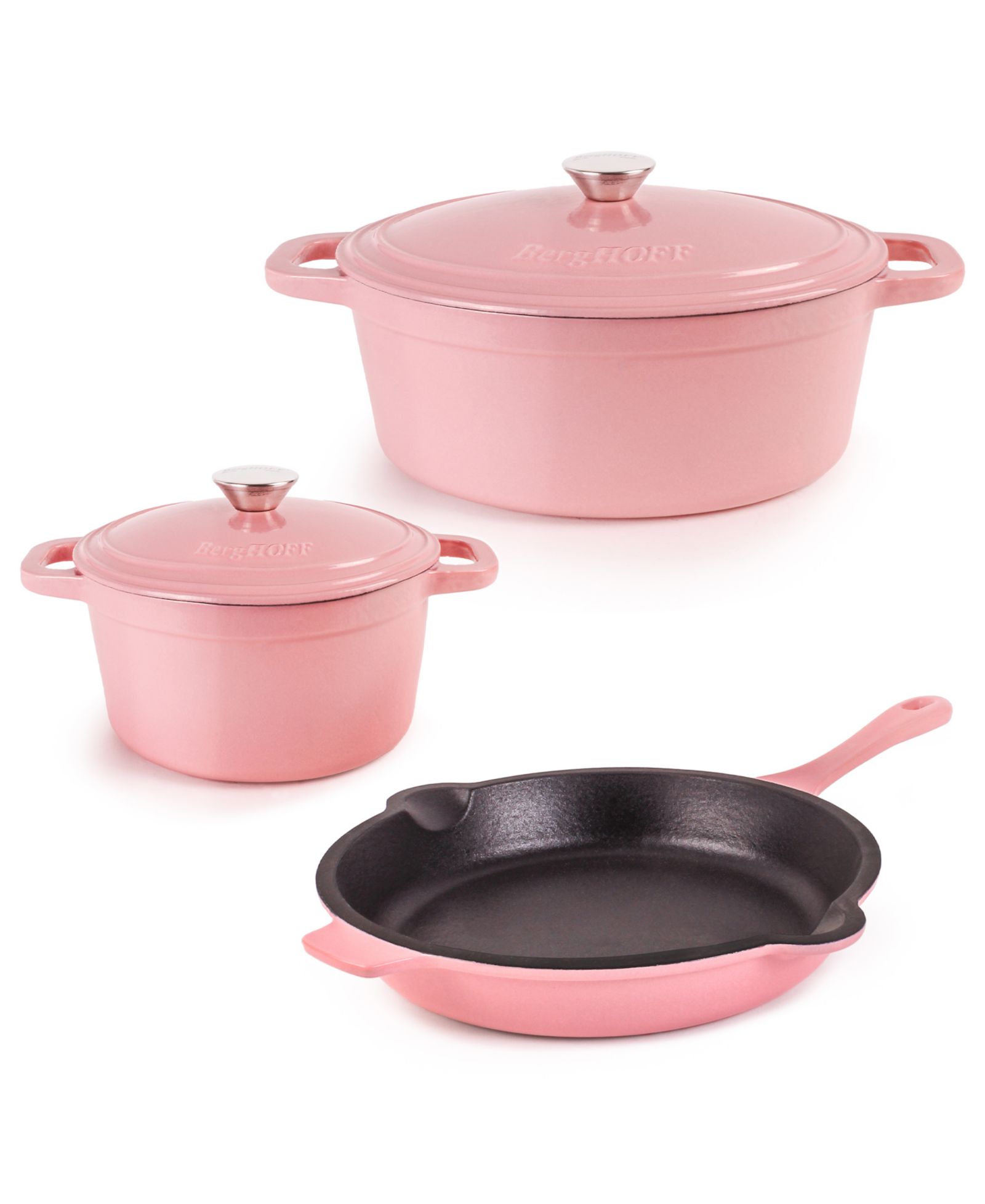 Набор кастрюль BergHOFF Neo Cast Iron Dutch Oven с 10" сковородой