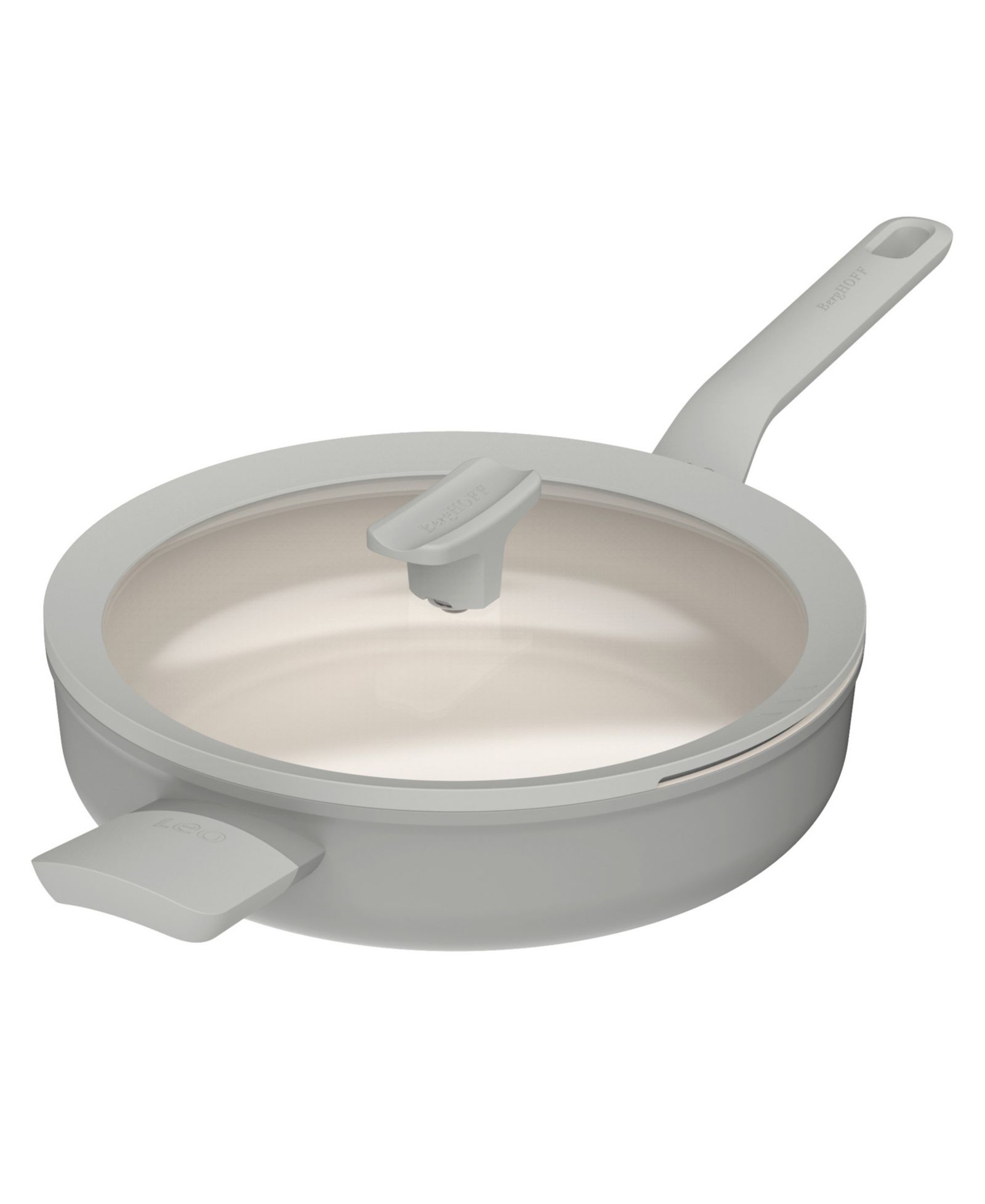 BergHOFF Balance антипригарная керамическая сотейник (с длинной ручкой) 10.25", 3.1qt. со стеклянной крышкой, из переработанного алюминия