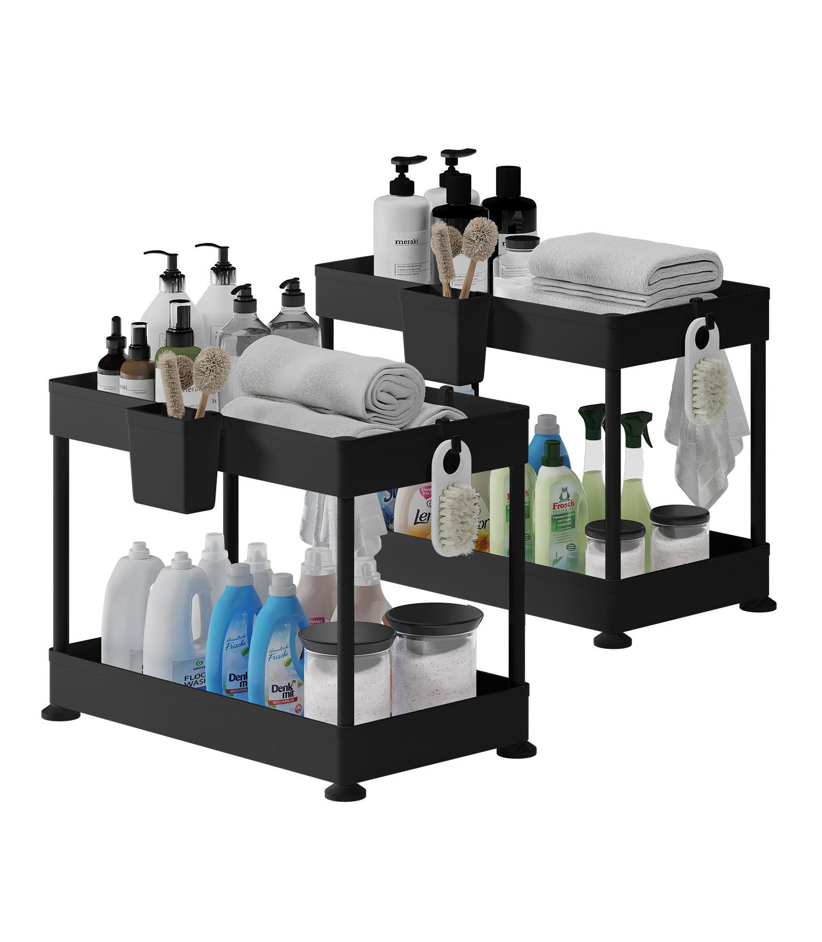 StorageBud Under Sink Bathroom & Kitchen Cabinet Organizer