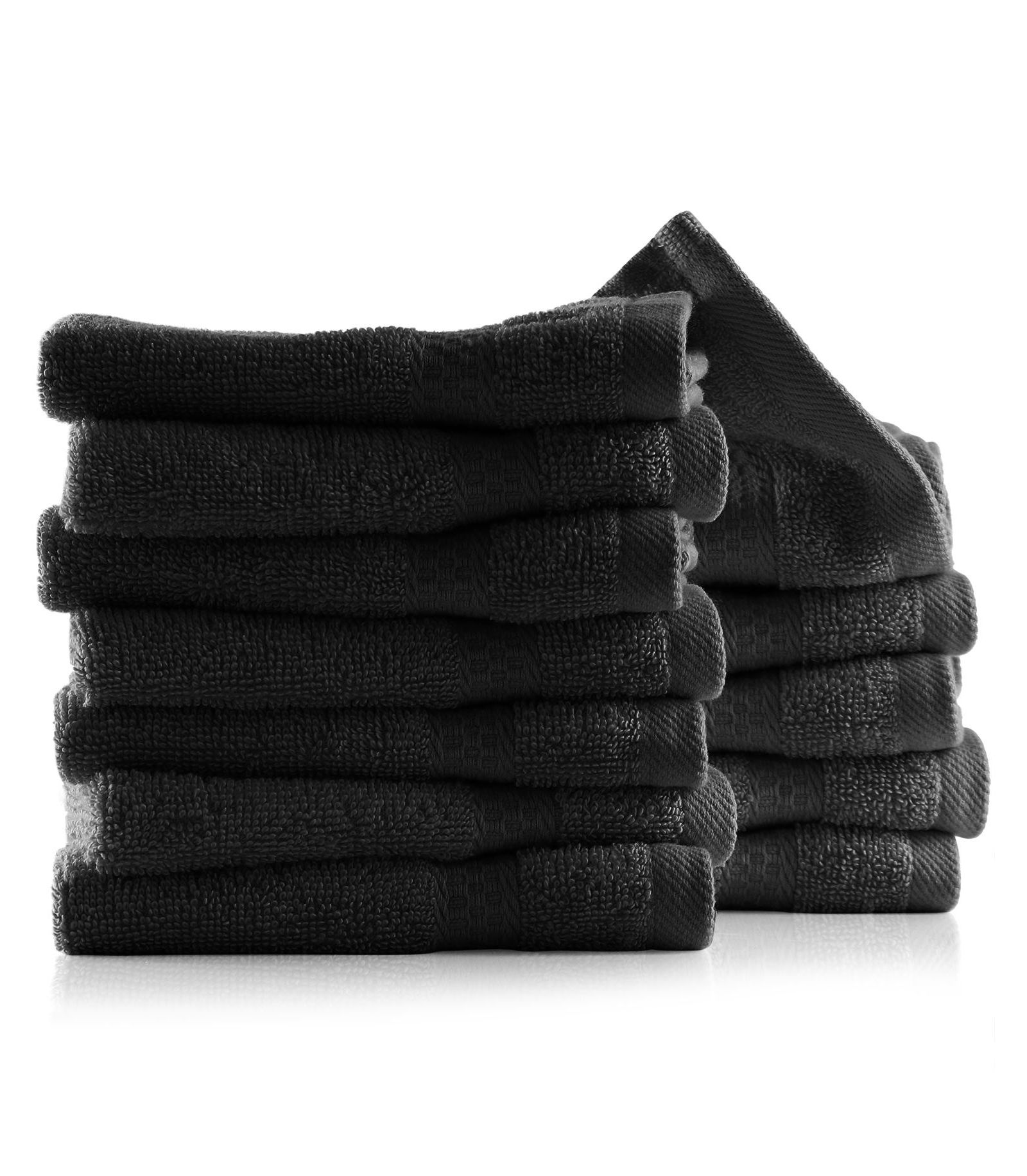 Hearth & Harbor Luxury Combed Cotton Washcloth Set, 12-Pack