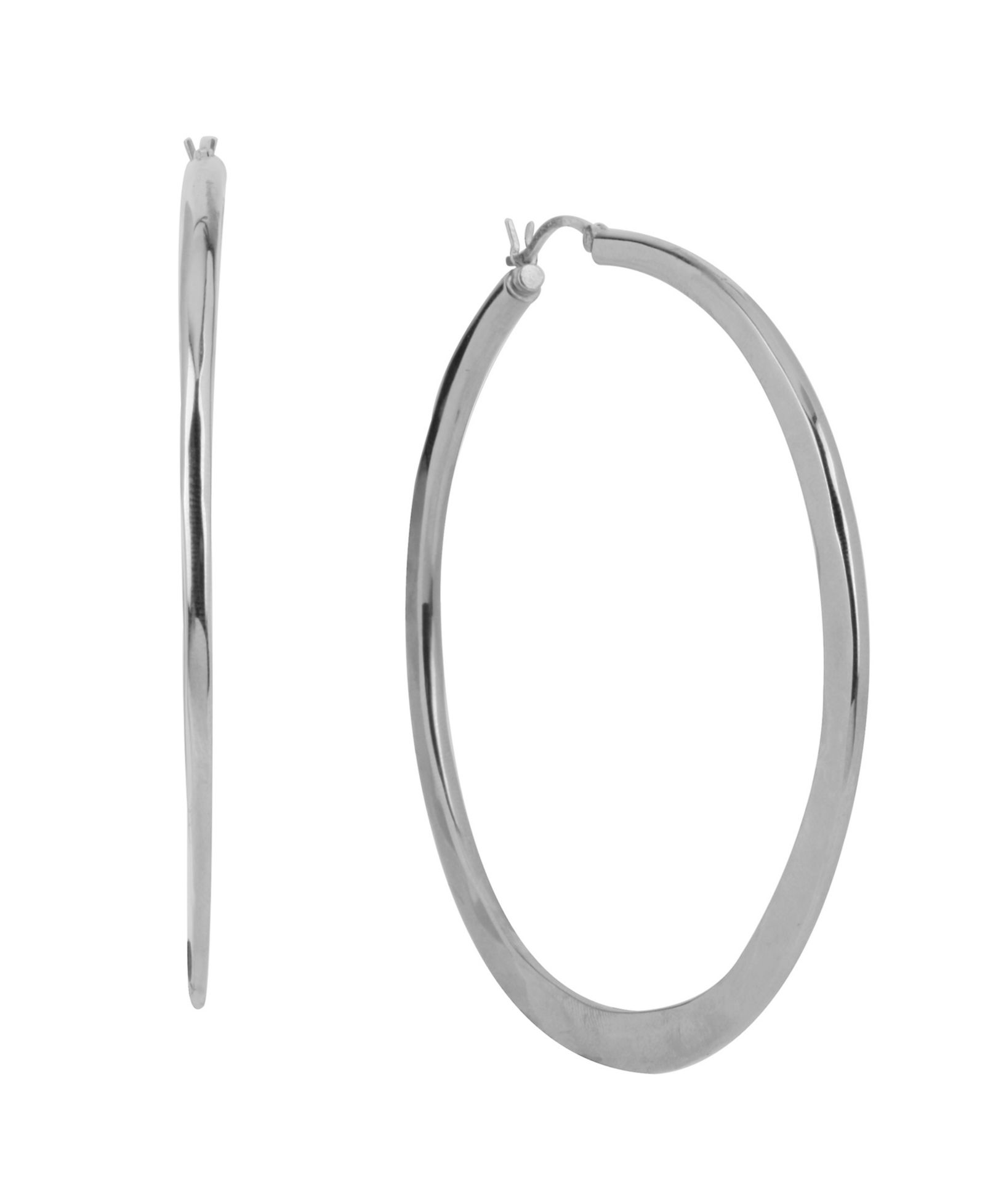 Серьги Robert Lee Morris Soho Silver Hammered Hoop