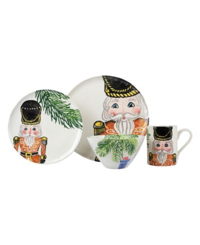 VIETRI Nutcrackers 4-Piece Place Setting