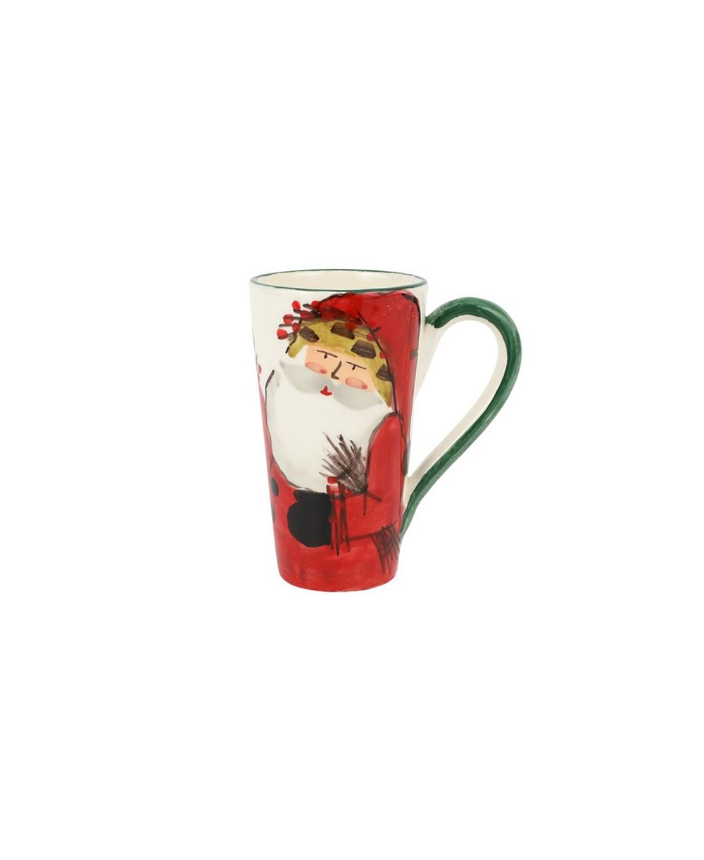VIETRI кружка Latte с птичьим гнездом Old St. Nick