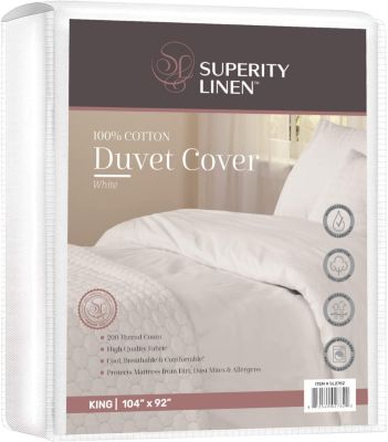 Пододеяльник Superity Linen из льна, 200-thread count, 100% хлопок, King