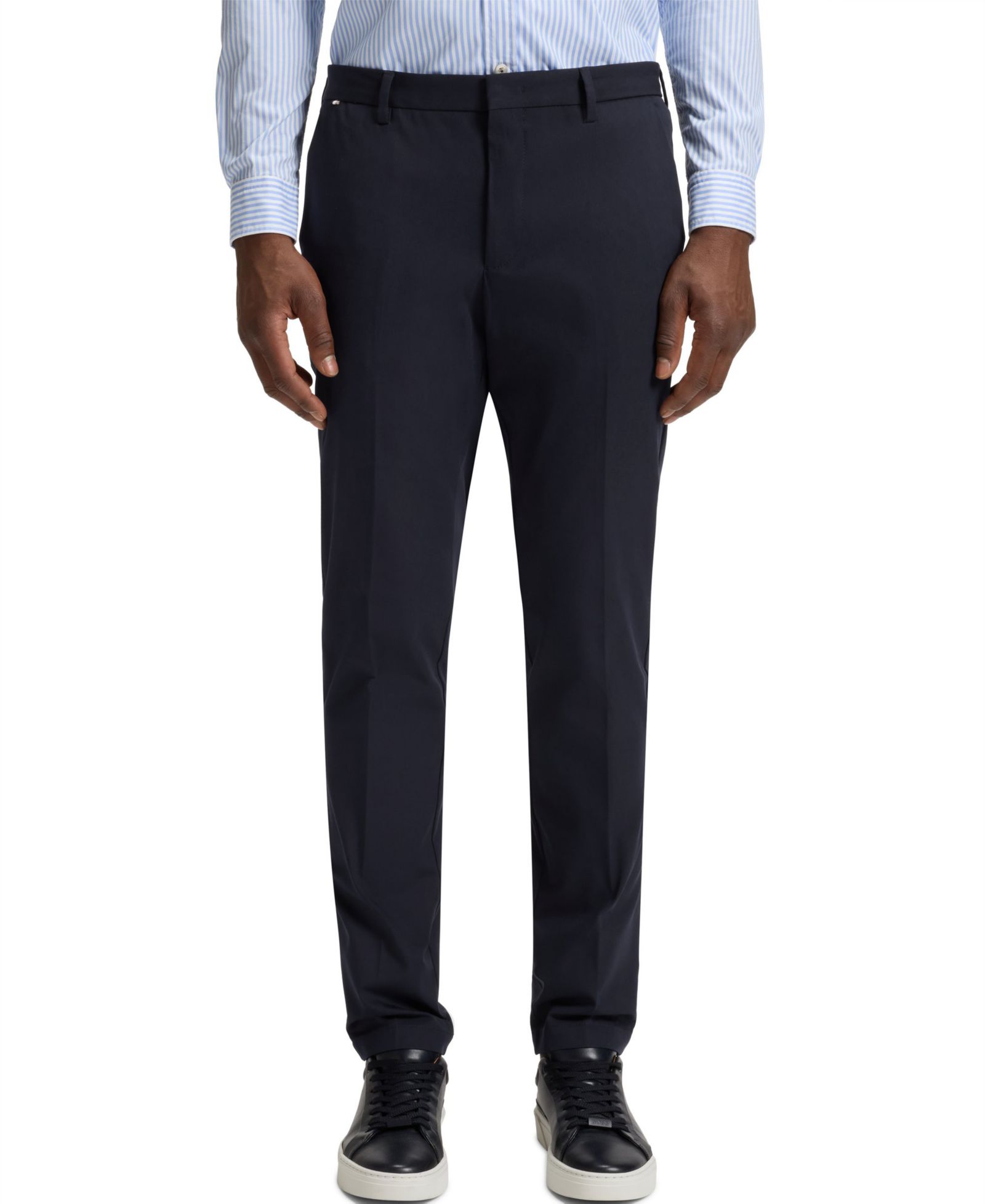 BOSS by Hugo Boss Мужские брюки Slim-Fit из смеси хлопка и эластана