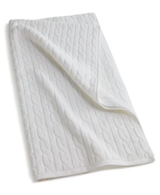 Lauren Ralph Lauren Sanders Cable Bath Towel, 30" x 56"
