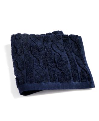 Lauren Ralph Lauren Sanders Cable Washcloth, 13" x 13"