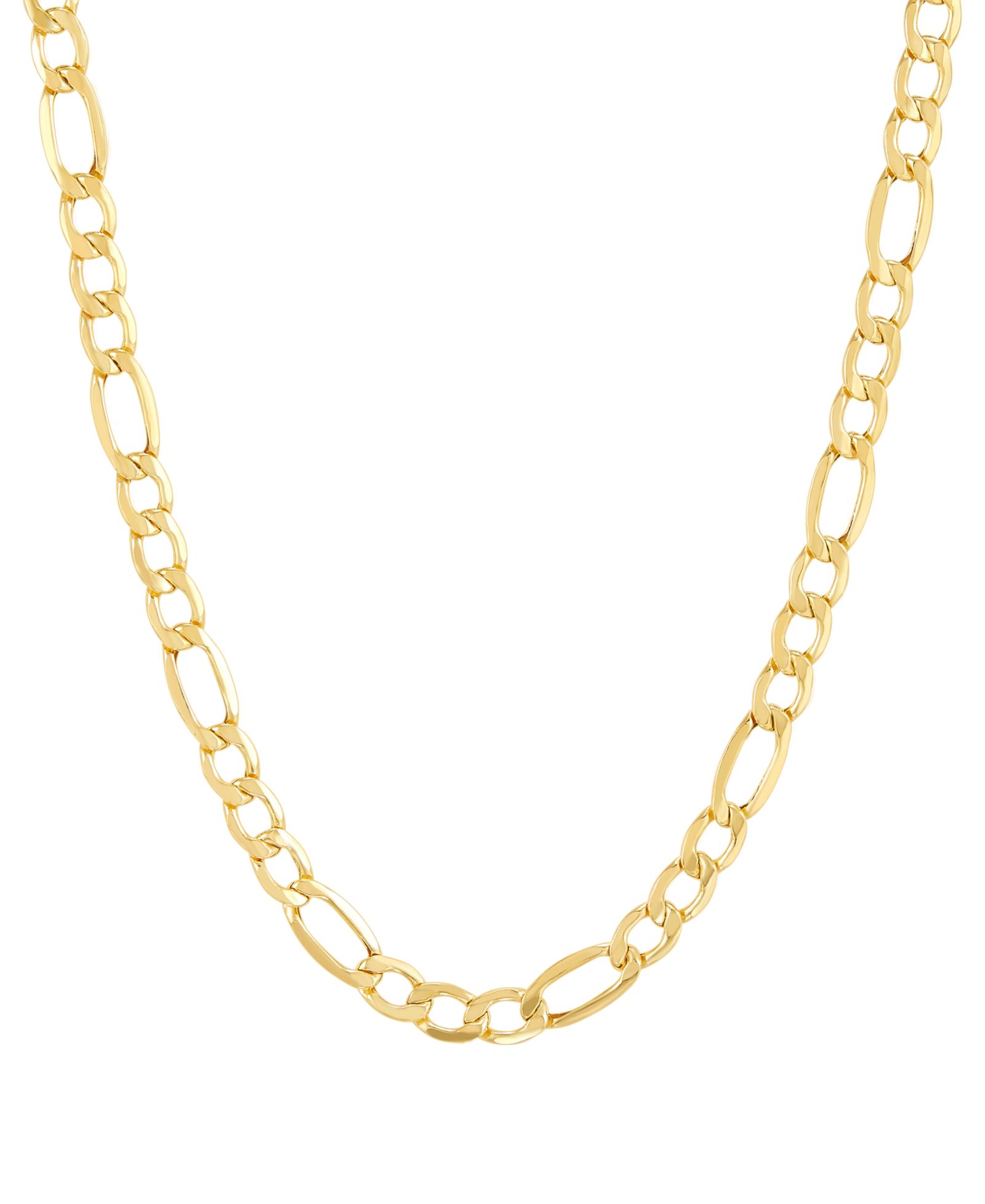 Легкое колье Figaro Link 22" (5-3/4mm) из золота 14k