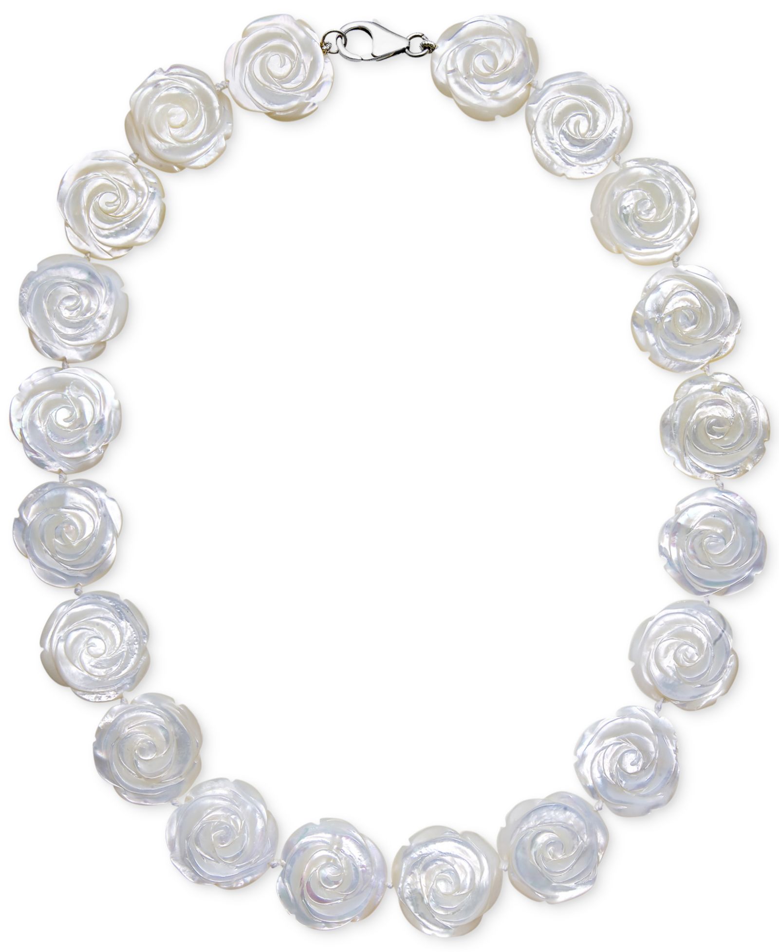 Ожерелье-воротник с жемчужиной Mother of Pearl из стерлингового серебра (20mm)