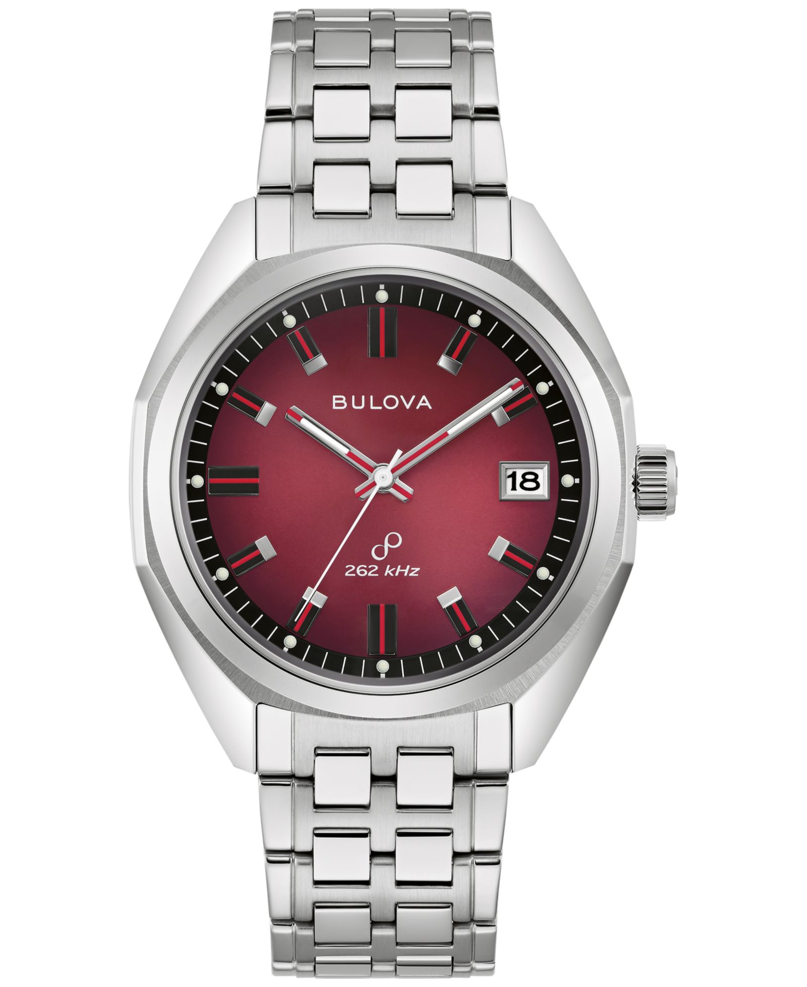 Мужские часы Bulova Men's Classic Jet Star Stainless Steel Bracelet Watch 40mm