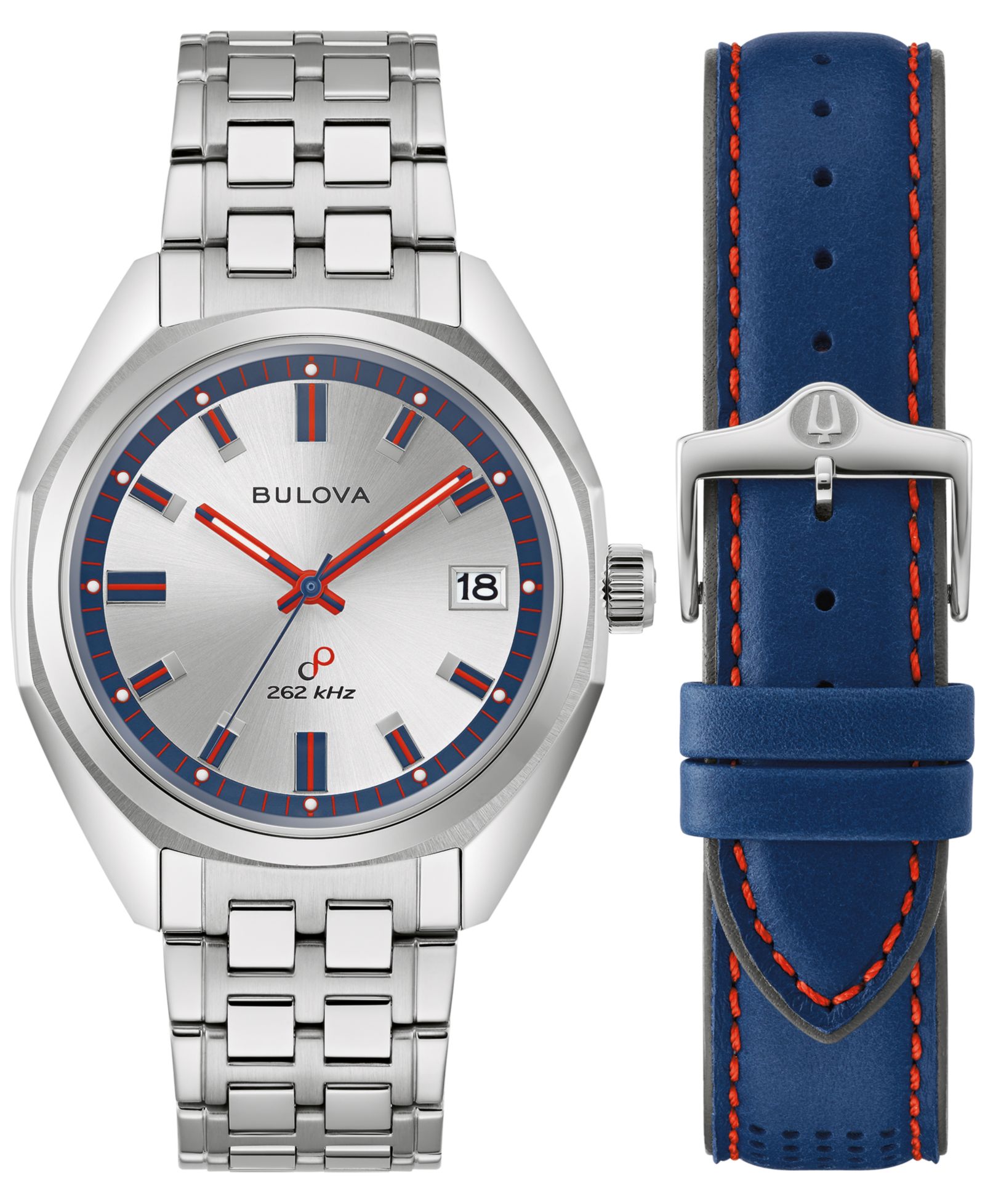 Bulova Мужские часы Classic Jet Star Stainless Steel 40mm Gift Set