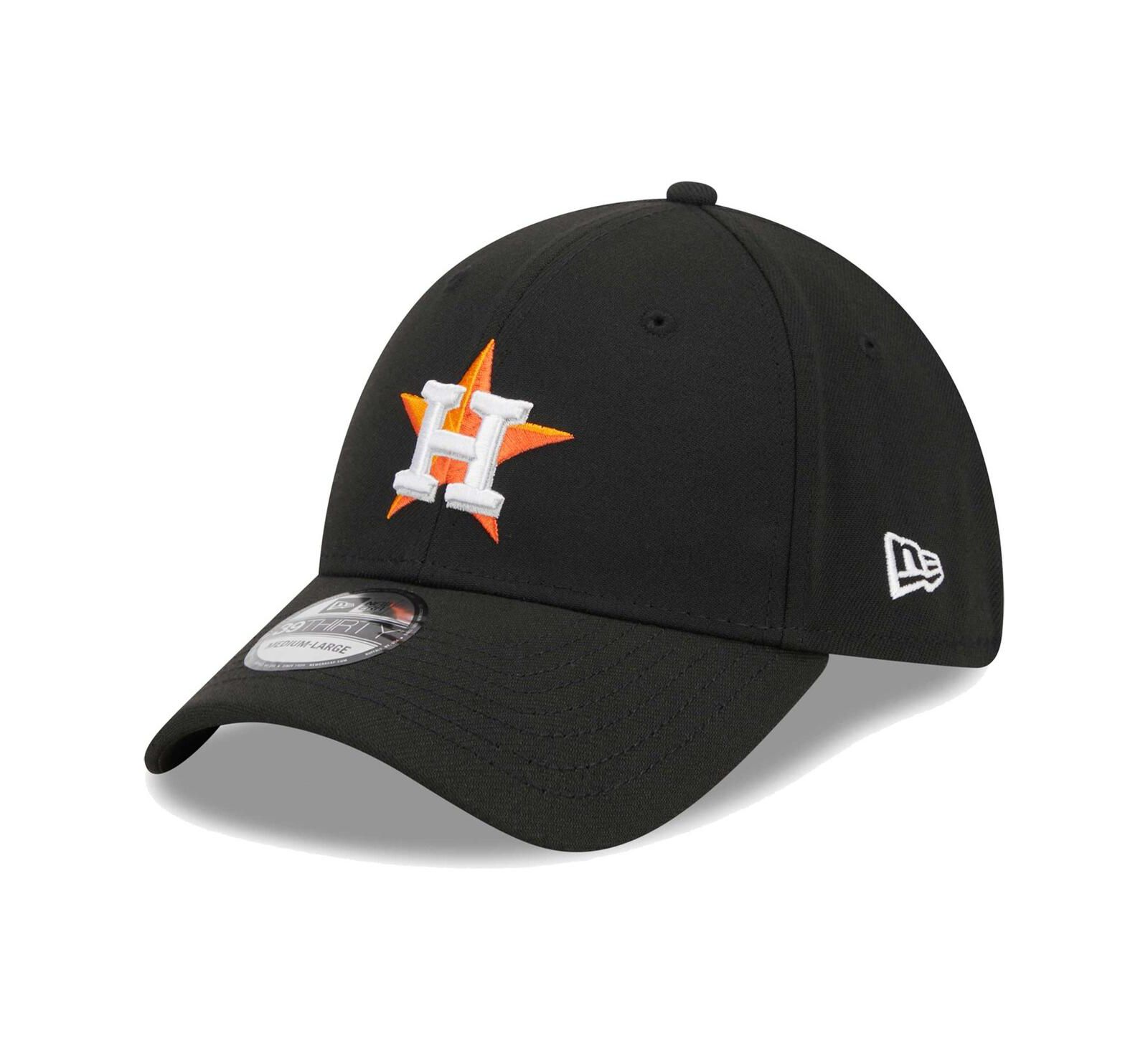 New Era Мужская черная кепка Houston Astros Logo 39THIRTY Flex