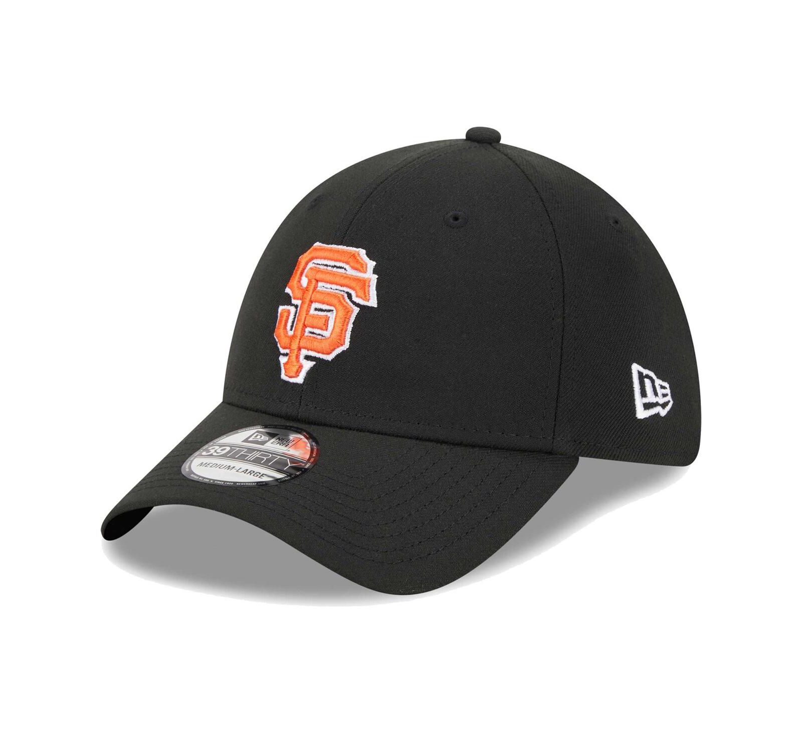 Мужская кепка New Era Black San Francisco Giants Logo 39THIRTY Flex