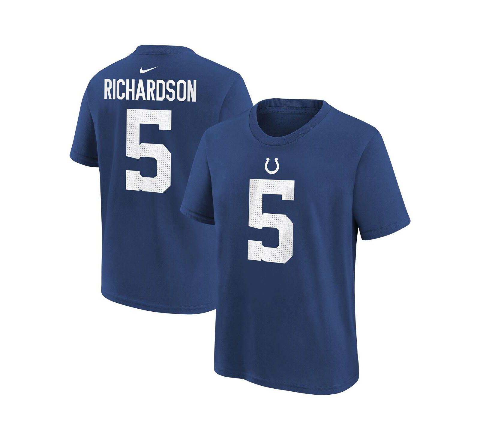 Nike футболка для мальчиков и девочек с именем игрока Anthony Richardson Indianapolis Colts 2023 NFL Draft