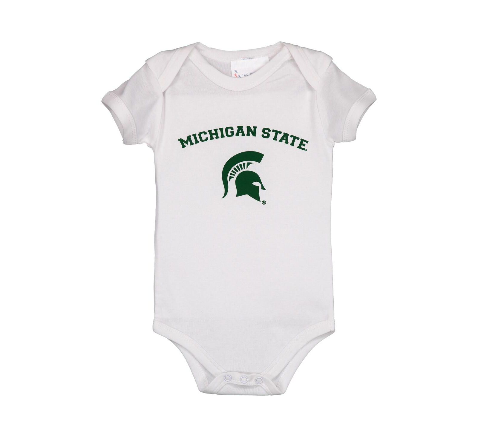 Детский боди с логотипом Michigan State Spartans белый