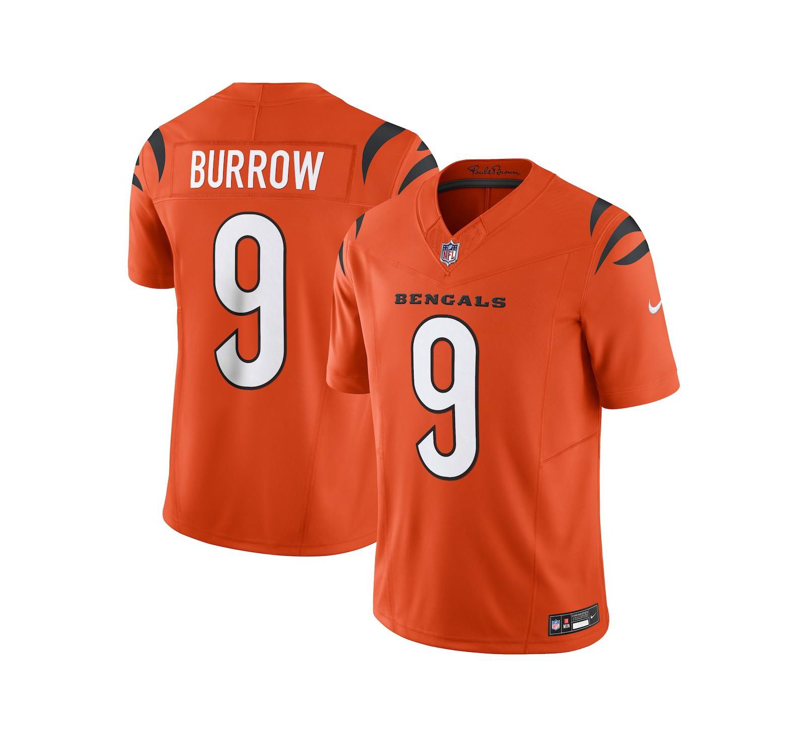 Мужское лимитированное джерси Nike Joe Burrow Cincinnati Bengals Vapor F.U.S.E. Limited