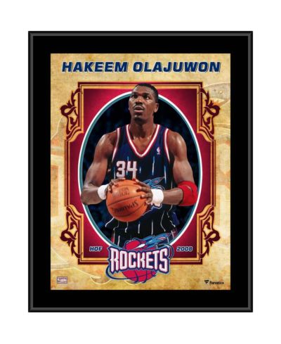 Hakeem Olajuwon Houston Rockets настенная табличка Hardwood Classics Player
