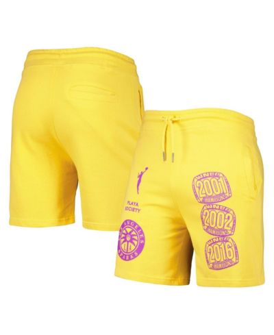 Мужские шорты Playa Society Los Angeles Sparks, золотые