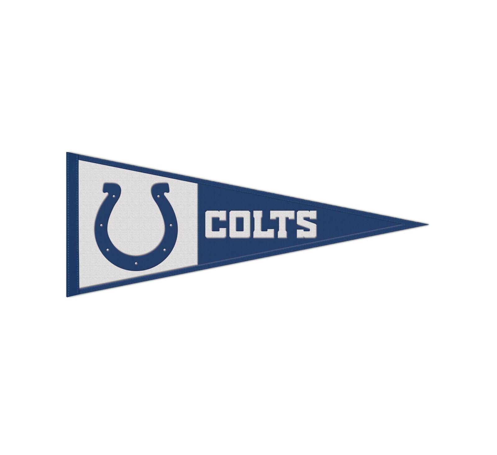 Шерстяной флаг Wincraft Indianapolis Colts с основным логотипом, 13" x 32"
