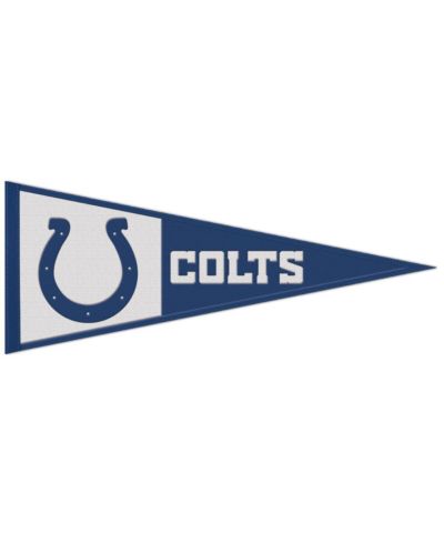 Шерстяной флаг Wincraft Indianapolis Colts с основным логотипом, 13" x 32"