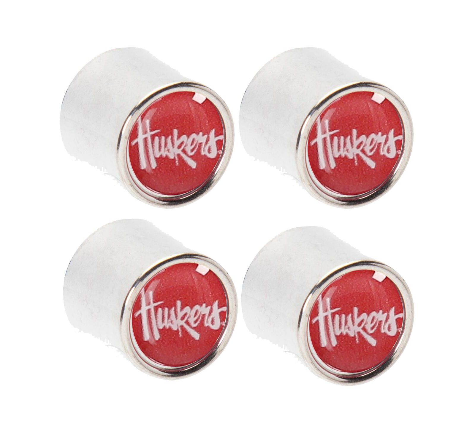 Nebraska Huskers College Cappers Tire Valve Stem Covers