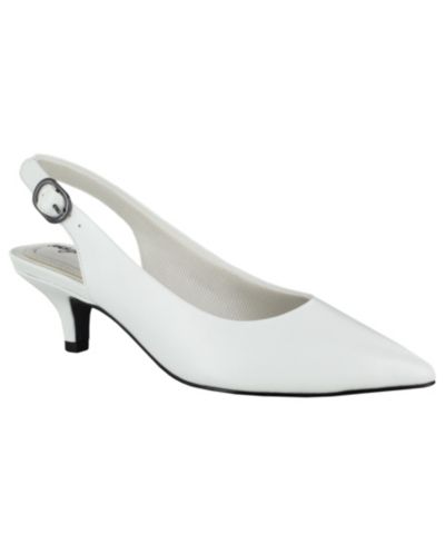 Easy Street Women's Faye Slingback Buckle Closure Pumps