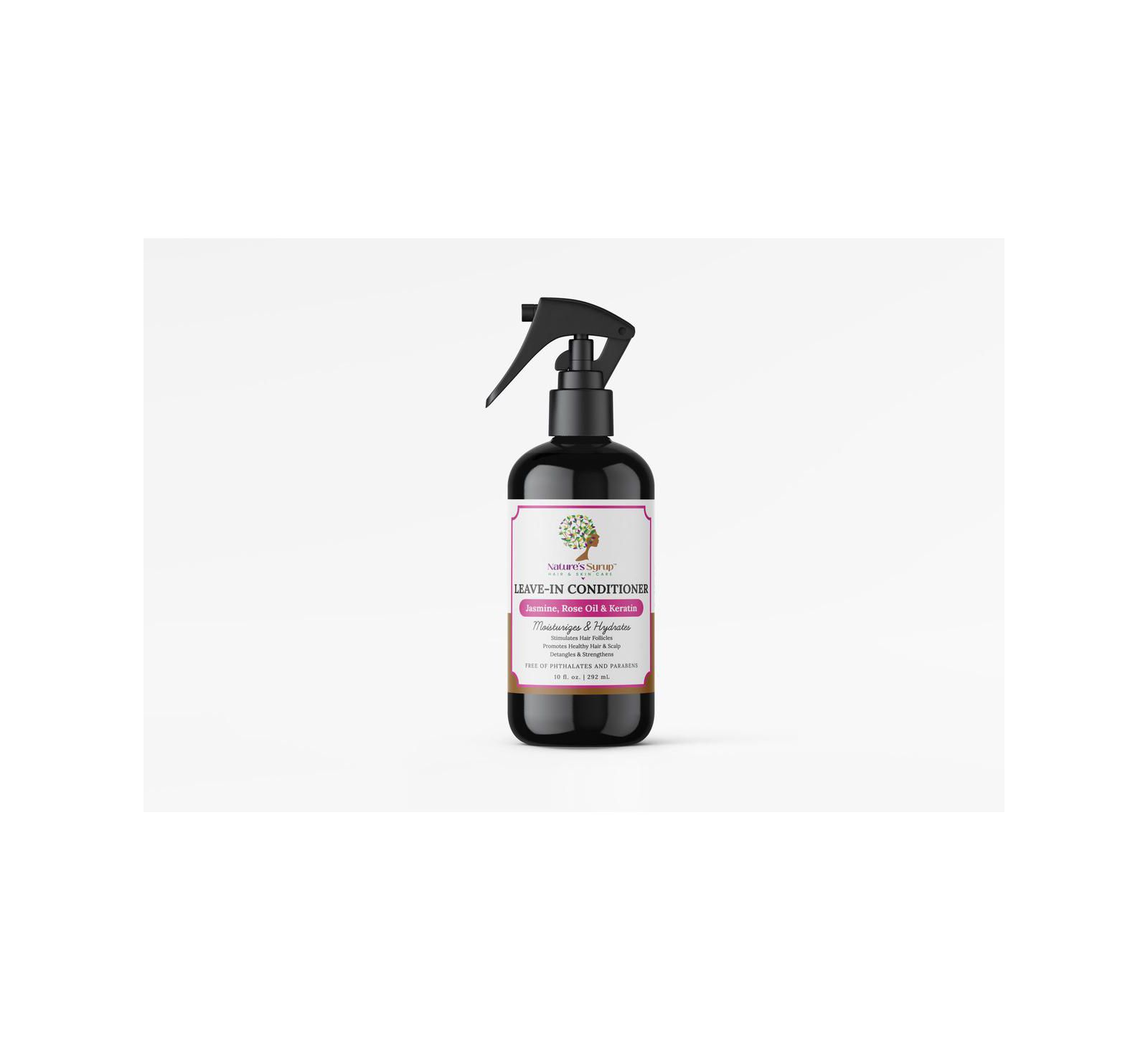 Nature's Syrup Beauty Jasmine, Rose Oil, and Keratin Leave-In Conditioner 10 Fl. Oz.