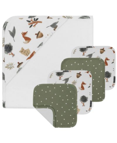 Living Textiles набор для купания для новорожденных, 5 предметов