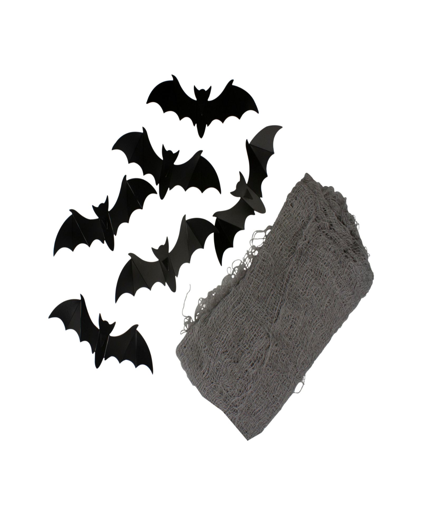 Набор декораций на Halloween Gauze and Bats, 7-Piece