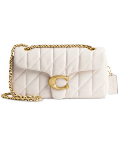 COACH Quilted Tabby Средняя кожаная сумка через плечо 26