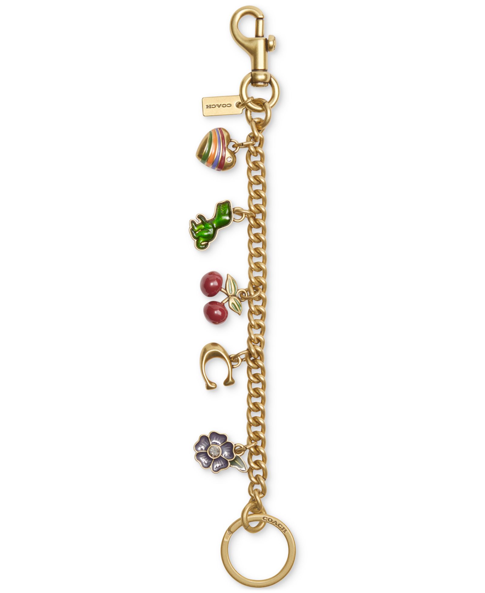 COACH Motif Chain Bag Charm
