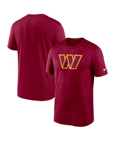 Мужская футболка Nike, бордовая, Washington Commanders Legend Logo Performance