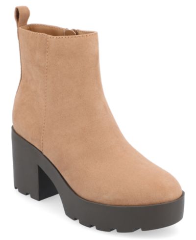 Journee Collection Женские ботильоны Cassidy на платформе с массивным каблуком