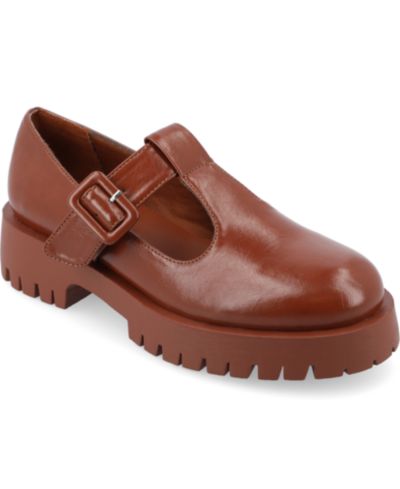 Journee Collection Women's Suvi Lug Sole Mary Jane Loafers