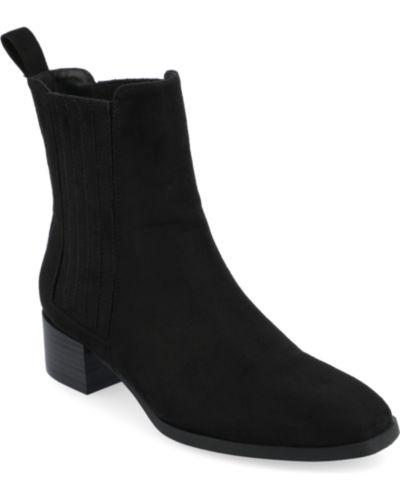 Journee Collection Women's Wrenley Square Toe Chelsea Booties