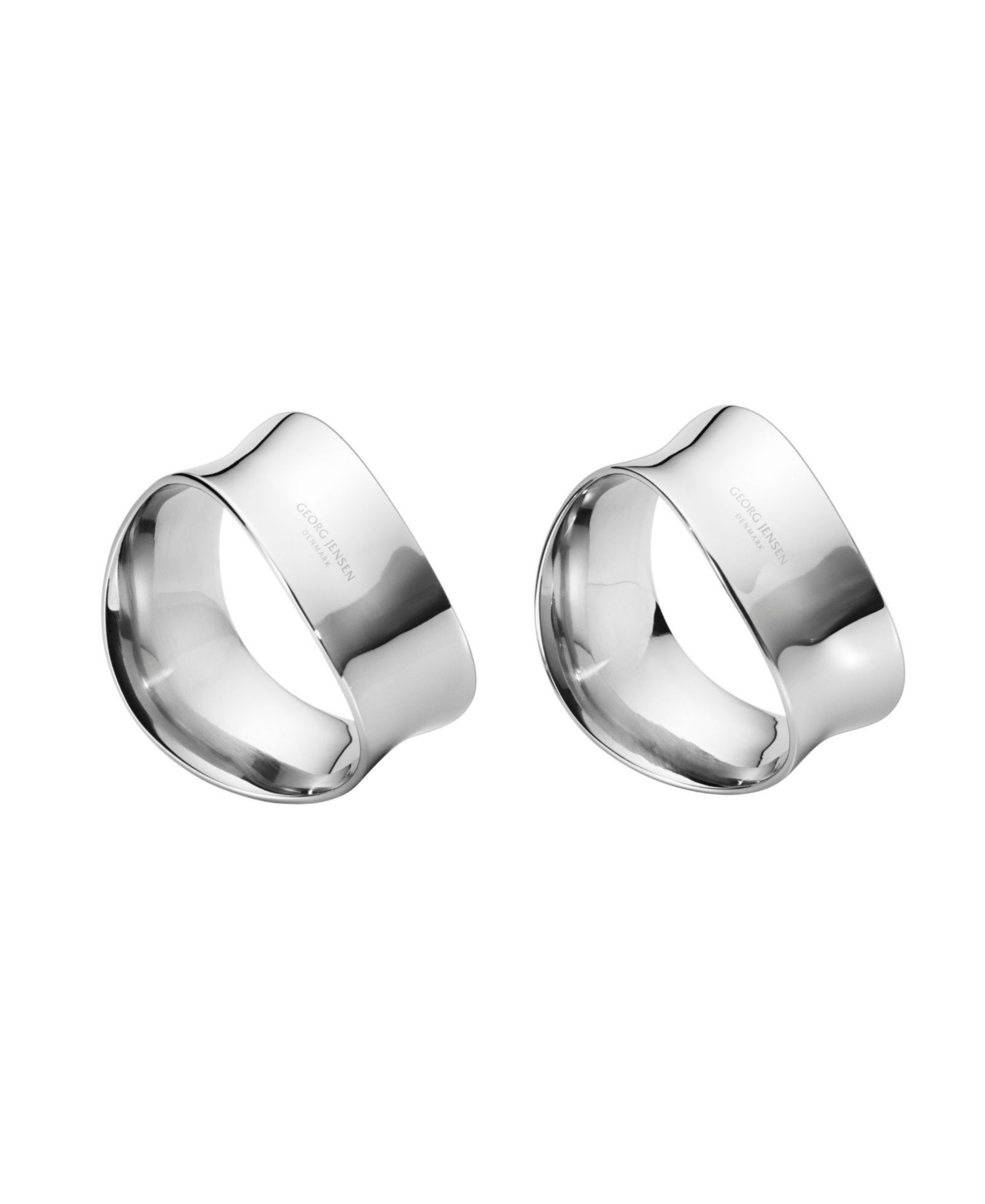 Georg Jensen Cobra набор из 2 колец для салфеток